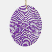 thumbprint  IMPRESSÃO DIGITAL Keramisch Ornament (Rechts)