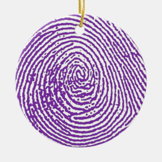 thumbprint  IMPRESSÃO DIGITAL Keramisch Ornament (Voorkant)