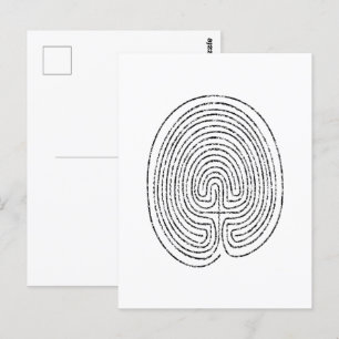 Thumbprint Labyrinth Briefkaart