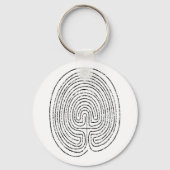 Thumbprint Labyrinth Sleutelhanger (Voorkant)