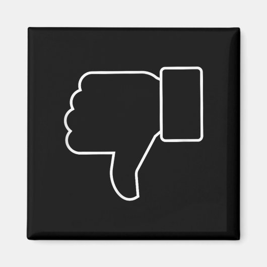 Thumbs Down, Funny, Jokes, Sarcastisch Magneet (Voorkant)