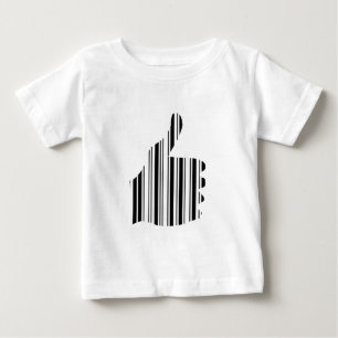 THUMBS UP BAR CODE Duim Gebarenpatroon Ontwerp
