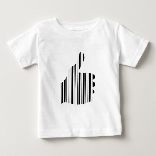 THUMBS UP BAR CODE Duim Gebarenpatroon Ontwerp (Voorkant)