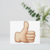 Thumbs Up - Emoji Briefkaart (Staand voorkant)