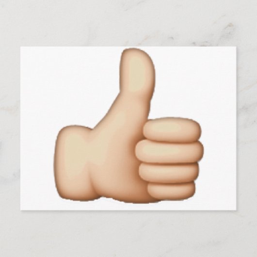 Thumbs Up - Emoji Briefkaart (Voorkant)