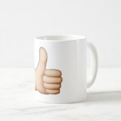 Thumbs Up - Emoji Koffiemok (Voorkant rechts)