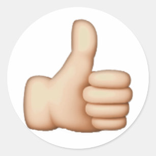 Thumbs Up - Emoji Ronde Sticker