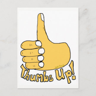 Thumbs Up Gefeliciteerd Cartoon Briefkaart