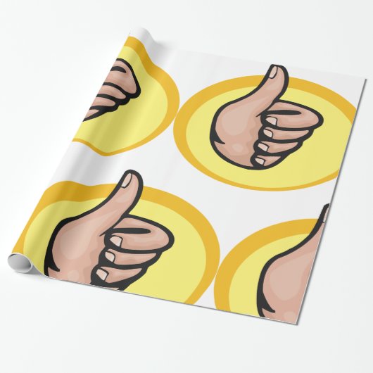 Thumbs Up Gesture Cadeaupapier (Uitgerold)