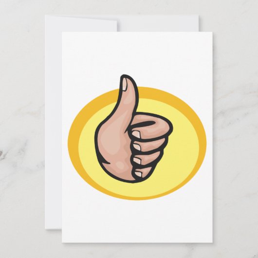 Thumbs Up Gesture Kaart (Voorkant)