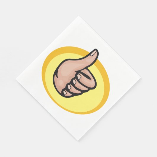 Thumbs Up Gesture Servet (Hoek)