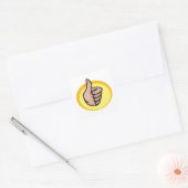Thumbs Up Gesture Vierkante Sticker (Envelop)
