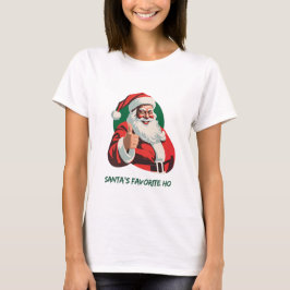 Thumbs-Up Kerstman T-Shirt – Leuk en feestelijk