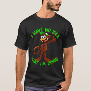 Thumbs Up Monkey Ik heb geen idee wat ik leuk doe T-shirt