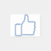 Thumbs Up - Neon - Blue Post-it® Notes (Voorkant)