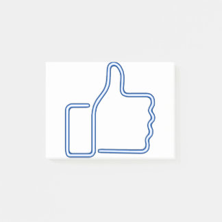 Thumbs Up - Neon - Blue Post-it® Notes