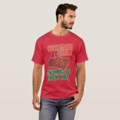 Thumbs up Oven Mitt kerstslogan Art T-shirt (Voorkant volledig)