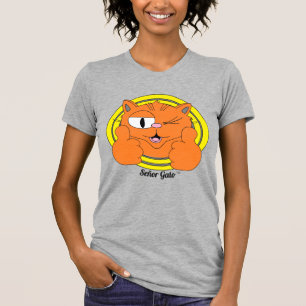 Thumbs Up Señor Gato™ Schattige Knipogende Cartoon T-shirt