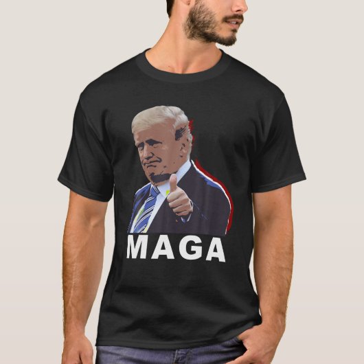 Thumbs Up Trump voor MAGA T-Shirt (Voorkant)