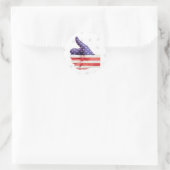 Thumbs Up USA Ronde Sticker (Tas)