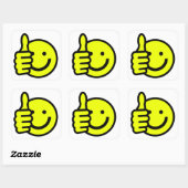 THUMBS UP VIERKANTE STICKER (Vel)