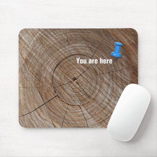 Thumbtack in Tree Ring Muismat (Met muis)