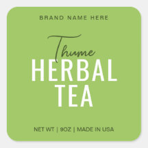Thume Thea Product Label Stickers Verpakking