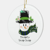 Thump Thump Thump - Snowman Keramisch Ornament (Links)