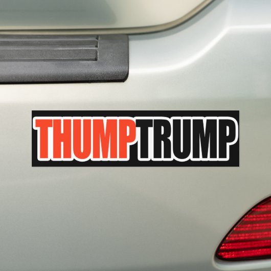 THUMP TRUMP - .png Bumpersticker (Op auto)