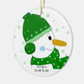 Thumpity Thump Thump - Sneeuwman Keramisch Ornament (Links)