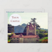 Thun castle — Zwitserland Briefkaart (Voorkant / Achterkant)