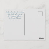 Thun castle — Zwitserland Briefkaart (Achterkant)