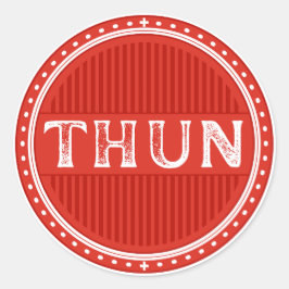 Thun City Pride Embleem – Zwitserse identiteit Ronde Sticker