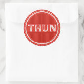 Thun City Pride Emblem – Swiss Identity Ronde Sticker (Tas)