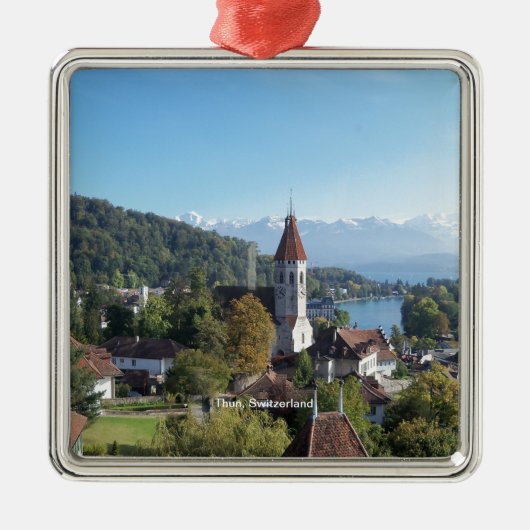 Thun, Zwitserland Metalen Ornament (Voorkant)