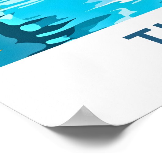 Thun Zwitserland Reisprint Poster (Hoek)