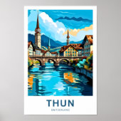 Thun Zwitserland Reisprint Poster (Voorkant)