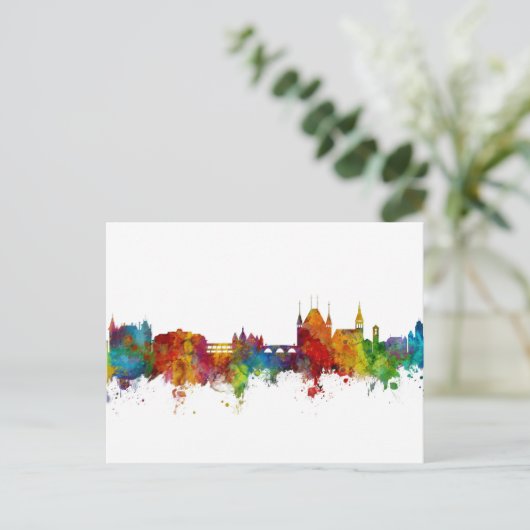 Thun Zwitserland Skyline Briefkaart (Staand voorkant)