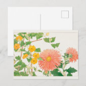 Thunbergia, China Pasen van Tanigami Konan Briefkaart (Voorkant / Achterkant)