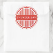 Thunder Bay City Pride Emblem – Canadian Identity Ronde Sticker (Tas)