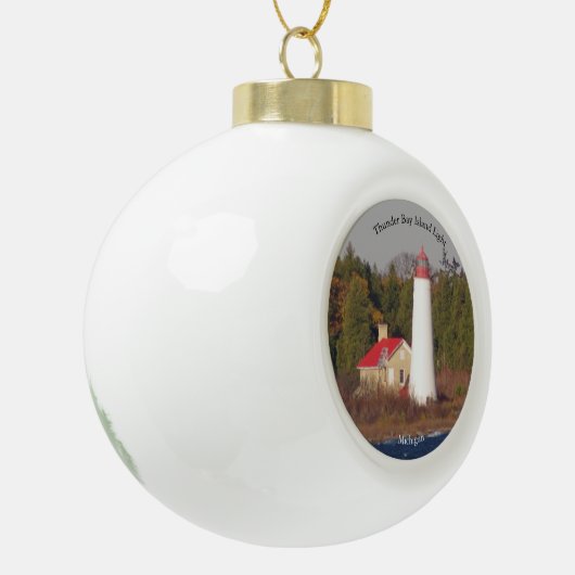 Thunder Bay Island Light ornament (Links)