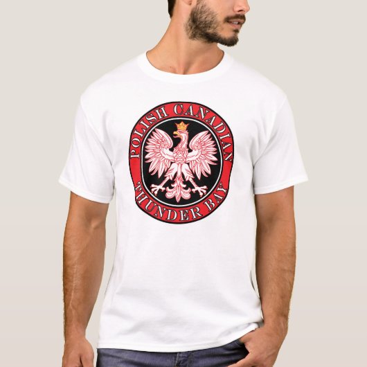Thunder Bay Poolse Canadese adelaar T-shirt (Voorkant)