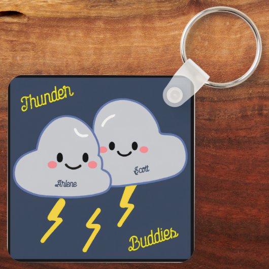 Thunder Buddies Customized Sleutelhanger (Achterkant)