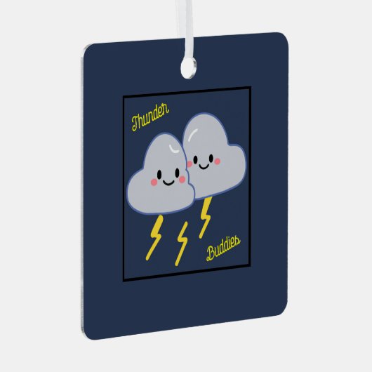 Thunder Buddies Metalen Ornament (Voorkant Rechts)