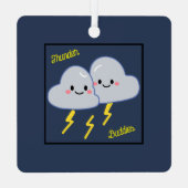 Thunder Buddies Metalen Ornament (Achterkant)