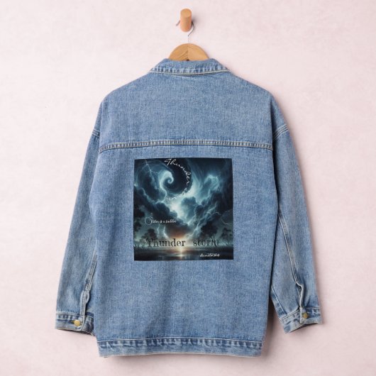 Thunder burst storm is een plotselinge denim jacket (Hangar)