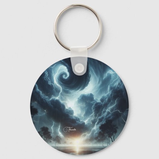 Thunder burst storm is een plotselinge sleutelhanger (Achterkant)