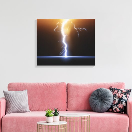 Thunder Canvas Afdruk (Insitu (Woonkamer))