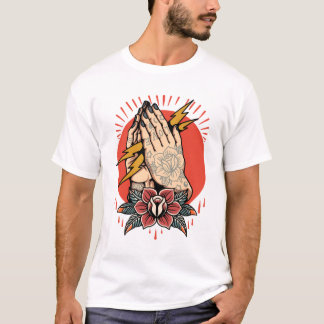 Thunder catcher oude stijl tattoo ontwerp t-shirt