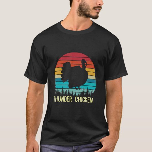 Thunder Chicken Family Matching Thanksgiving Turke T-shirt (Voorkant)